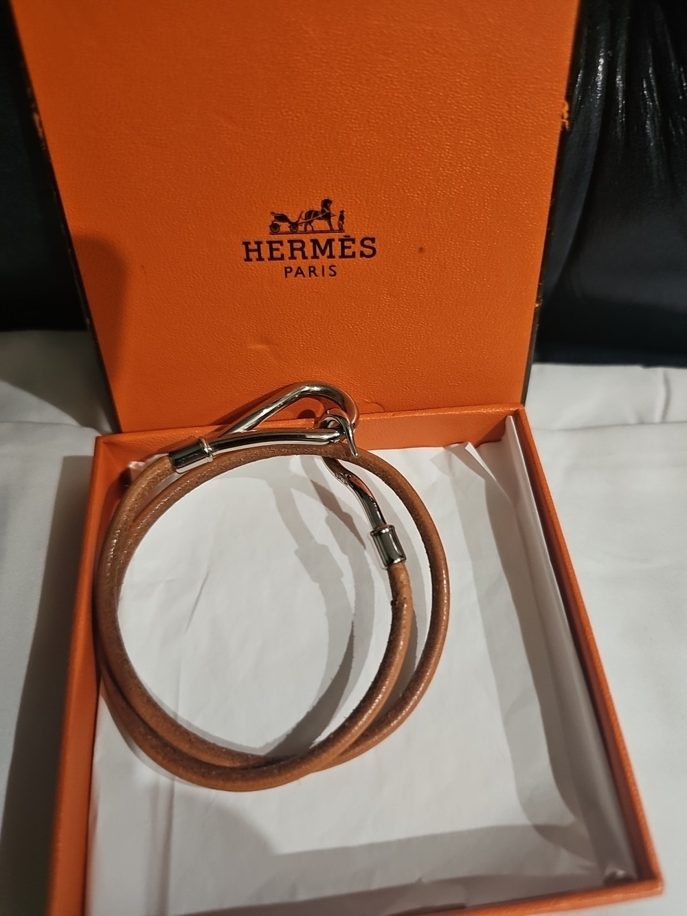 Authentic Hermès Jumbo Double Tour (Double Wrap) Bracelet